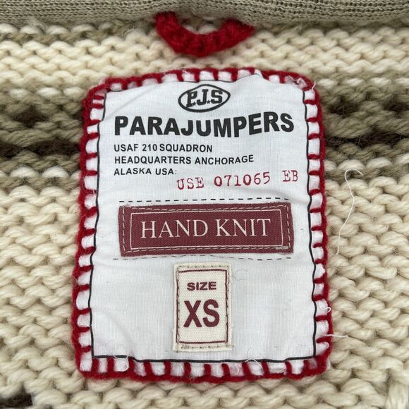 Parajumpers Hooded Cardigan Sweater Womens XS Bear Handknit‎ - Picture 2 of 9